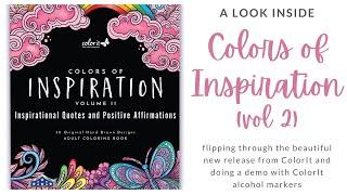 ColorIt Colors of Inspiration Volume 2 | Looking Inside and Marker Demo