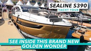 Sealine S390 yacht tour | See inside this brand new golden wonder | Motor Boat & Yachting