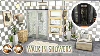 3 Walk-in Shower Ideas / The Sims 4 / 3 Идеи Душевых Кабин / Симс 4