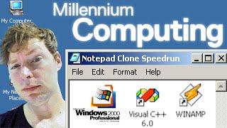 How to Make Notepad on Windows 2000 (C Programming Speedrun) - Millennium Computing - rogerclark