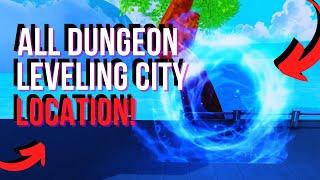 All Dungeon Locations in Leveling City | Arise Crossover (Roblox)