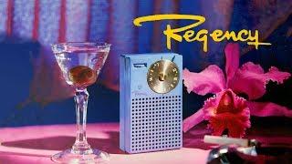 Regency TR-1 first transistor radio 1954 pearlescent BLUE! 1955 - collectornet.net