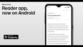 ElevenLabs Reader App - Android