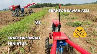 Amazing... a small PVC tractor meets a real tractor