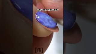 Quick Nail Tips. How to Create QUICK & EASY Galaxy Marble Nail Art - #shorts