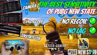 THE BEST SENSITIVITY GYROSCOPE PUBG NEW STATE| Hamdcam Pubg New State Sensitivity settings