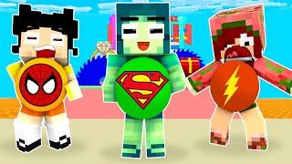 Monster School : Baby Zombie x Squid Game Doll SuperHero Run Challenge - Minecraft Animation