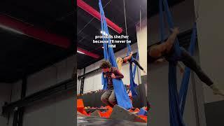 when a little kid steals your thunder #aerialist #gymnastics #workout #acrobatics #circus