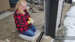 Garage door Threshold Install#tutorial #educational #diyproject