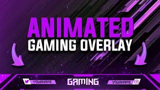 How To Make Animated Gaming Overlay On Android | Make cool stream overlay | RG Tricks