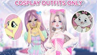 Only Doing *COSPLAY OUTFITS* With My *DUO* in *DRESS TO IMPRESS* | ROBLOX 