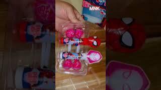 Ultimate ASMR Unboxing SPIDER-MAN Pop Ups⬆️Lollipop #lollipop #asmr  #lollipopcandy #spiderman