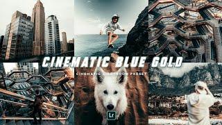 Prt 3 | Free lightroom Preset DNG + XMP | Dark cinematic Blue gold Lightroom Preset giveaway #183