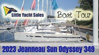 2023 Jeanneau Sun Odyssey 349 [BOAT TOUR] - Little Yacht Sales