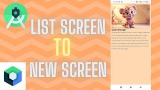 List Screen To New Screen In Android Studio Jetpack Compose | lazycolumn To Details Screen