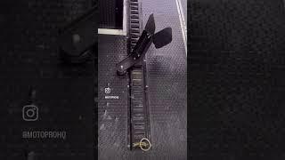 BEST Motorcycle Wheel Chock Ever! Mounts at an angle using E-track