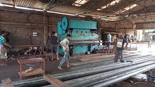 steel light pole manufacturing process street pole production