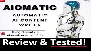 Aiomatic Review  - A.i Automatic Article Writing Tool -  Wordpress Plugin A.i Content Creation