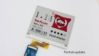 4.2 inch tri-color e-ink epd display supporting monochrome partial update, GDEY042Z98