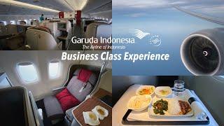 Garuda Indonesia Boeing 777-300ER BUSINESS CLASS Experience | Surabaya - Jakarta GA321