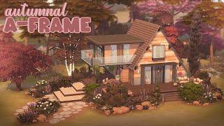 Autumnal A-Frame Home  | The Sims 4 Speed Build