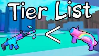 Tier List of ALL Weapons In The Game  (Roblox Big Paintball)