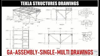 How to create Erection Drawing, Assembly Drawing, Single Part Drawing and Multi Drawing?