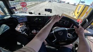 Ireland Rosslare Harbour Approach With My Truck And Boarding