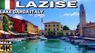 WALKING TOUR OF LAZISE, LAKE GARDA ITALY | CHARMING TOWN'S CENTER TO LAKEFRONT IN 4K UHD 60FPS