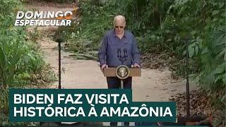 Joe Biden se torna o 1º presidente dos EUA a visitar a Amazônia e anuncia pacote de investimentos