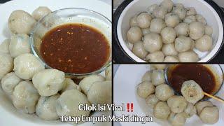 GAK CUKUP KALAU CUMA MAKAN 1 SAJA ‼️ RESEP CILOK ISI LEMAK SAPI TETEP EMPUK WALAU SUDAH DINGIN‼️