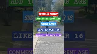 HOW OLD R U NOW #fyp #comment #like #subscribe #viral #trending #shorts