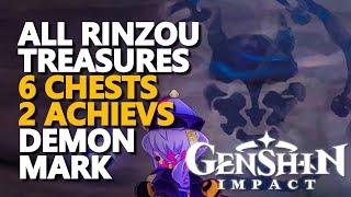 Rinzou Treasure Genshin Impact (All Demon Mark Puzzle Watatsumi)