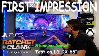 Ratchet & Clank: Rift Apart - First Impression - Test on LG CX and PS5