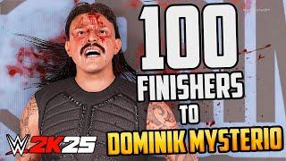 100 Finishers to Dominik Mysterio in WWE 2K25 !!!!