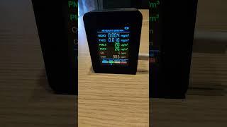 6 In 1 PM2.5 PM10 HCHO TVOC CO CO2 Monitor Multifunctional Air Quality Tester for Home Office !