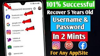 How To Recover Forgotten Username & Password For Any Account (2025) | Recover Facebook Password