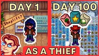 I played 100 days of Stardew Valley as a THIEF ‍️