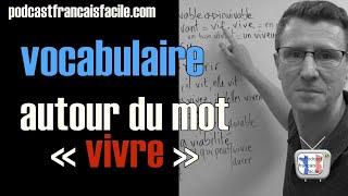 Augmenter son vocabulaire en français -  leçon  autour du mot vivre