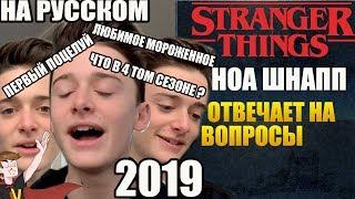 ОЧЕНЬ СТРАННЫЕ ДЕЛА  ► НОА ШНАПП "ОТВЕЧАЕТ НА ВОПРОСЫ" (НА РУССКОМ)