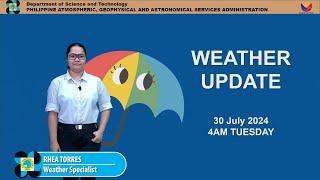 Public Weather Forecast issued at 4AM | July 30, 2024 - Tuesday