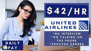 United is Hiring Remote! + No Interview + No Experience (Paid Daily) Work From Home Jobs 2025