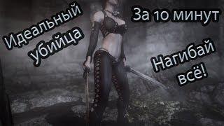 Skyrim - ПРОКАЧКА ИДЕАЛЬНОГО УБИЙЦЫ ЗА 10 МИНУТ с 1 уровня |Скрытность до 100