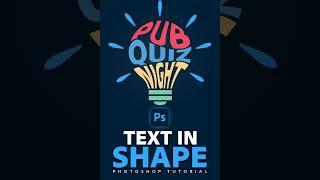 How to warp text into shape with Photoshop