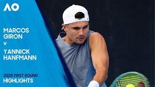 Marcos Giron v Yannick Hanfmann Highlights | Australian Open 2025 First Round