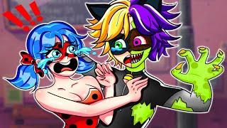 Oh..No!!, Chat Noir Turned Into A Zombie | LADYBUG & CAT NOIR | MIRACULOUS THE MOVIE