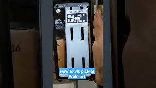 How to properly viz pick when you're in a @Walmart backroom