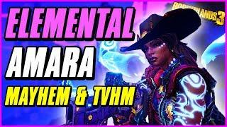 ELEMENTAL CASTER AMARA | Borderlands 3 Siren Build Guide | High DPS, Survivability, Crowd Control