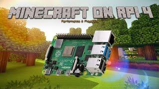 Minecraft running on Raspberry Pi 4 - Performance & Playability