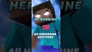 Herobrine Vs All Herobrine Brothers Part 1  [ Such A Wh*re Edit ] #zakiexdgaming #shorts #vs